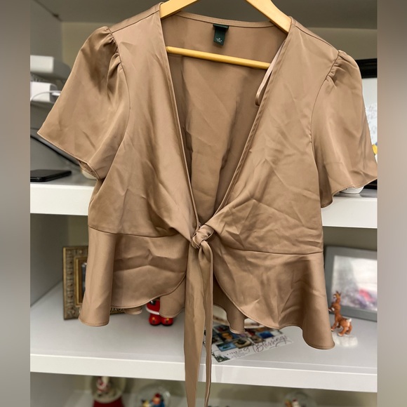 Wild Fable Bronze Blouse size M - Picture 3 of 8